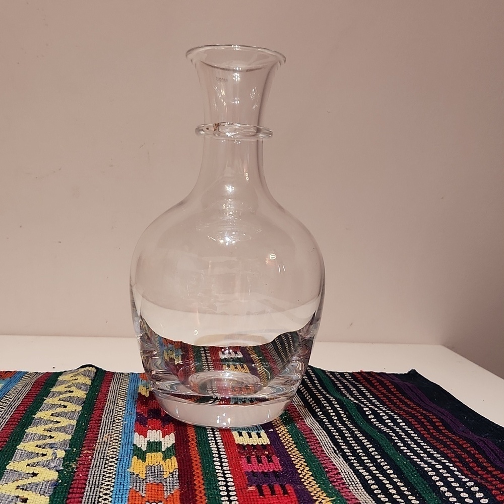 Krasno Poland Clear crystal 10" tall Decanter or Vase